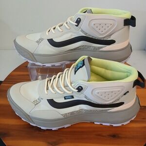 Vans Cream, Black & Gray High-Top Sneakers